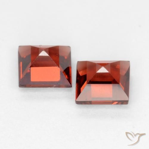 1.00 ct natürliche Mittelrot Pyrop-Granat-Edelsteine, Quadrat, VVS-VS
