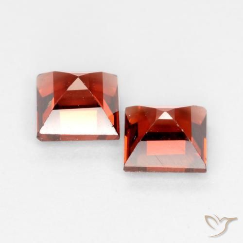 0.91 ct natürliche tiefrot Pyrop-Granat-Edelsteine, Quadrat, VVS-VS
