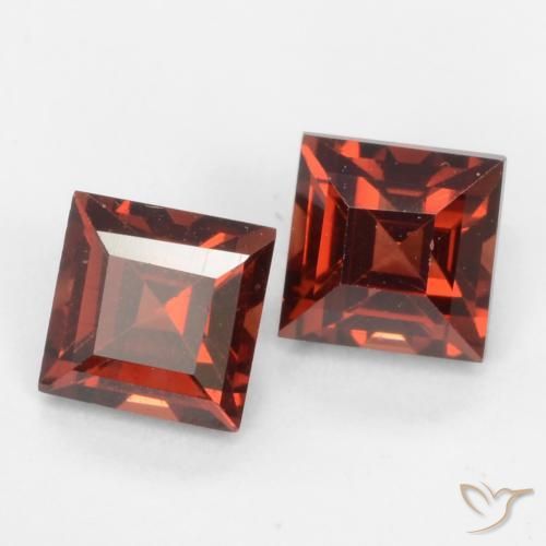 1.02 ct natürliche Sangria Rot Pyrop-Granat-Edelsteine, Quadrat, VVS-VS