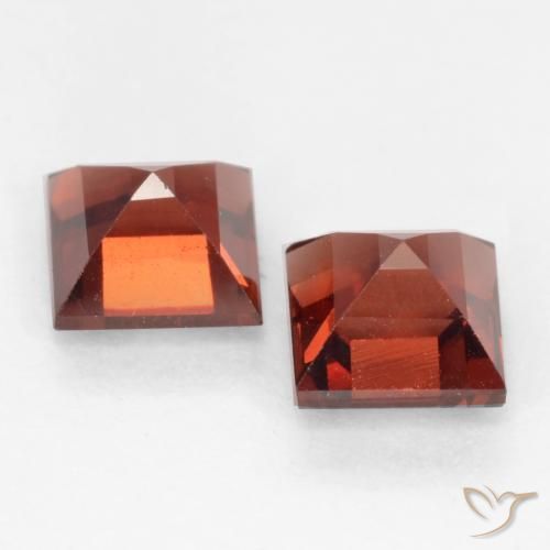 1.02 ct natürliche Sangria Rot Pyrop-Granat-Edelsteine, Quadrat, VVS-VS