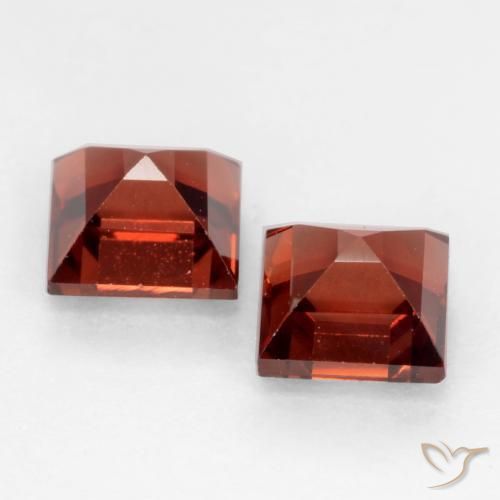 0.86 ct natürliche Mittelrot Pyrop-Granat-Edelsteine, Quadrat, VVS-VS