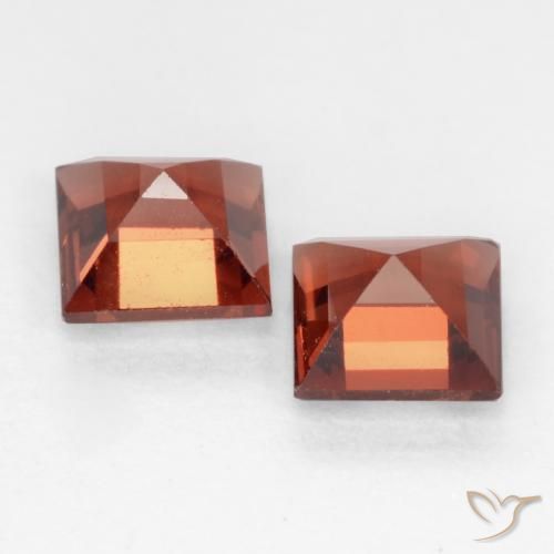 0.88 ct natürliche Mittelrot Pyrop-Granat-Edelsteine, Quadrat, VVS-VS