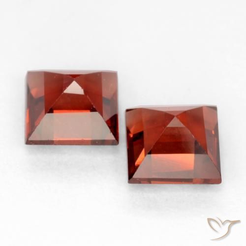 0.99 ct natürliche Sangria Rot Pyrop-Granat-Edelsteine, Quadrat, VVS-VS