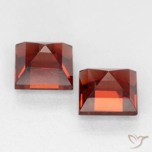 1.04 ct natürliche tiefrot Pyrop-Granat-Edelsteine, Quadrat, VVS-VS