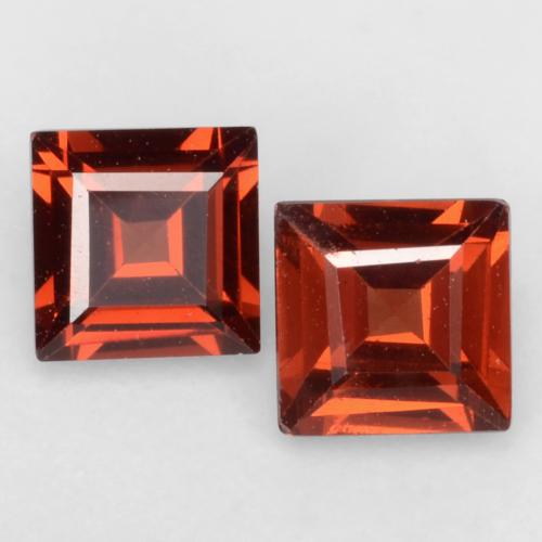 0,84 ct natürliche roter Pyrop-Edelsteine, Quadrat, VVS-VS