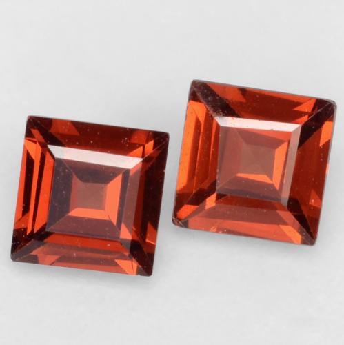 0,84 ct natürliche roter Pyrop-Edelsteine, Quadrat, VVS-VS