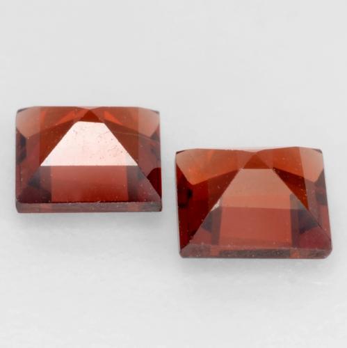 0,84 ct natürliche roter Pyrop-Edelsteine, Quadrat, VVS-VS