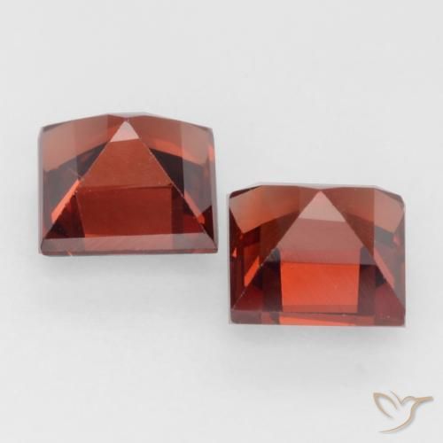 0.94 ct natürliche Mittelrot Pyrop-Granat-Edelsteine, Quadrat, VVS-VS