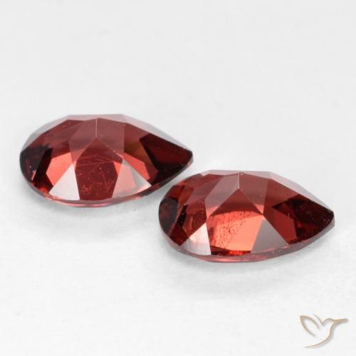 1.82 ct natürliche tiefrot Pyrop-Granat-Edelsteine, Birnenform, VS