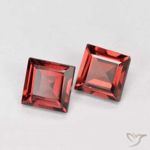 1.01 ct natürliche tiefrot Pyrop-Granat-Edelsteine, Quadrat, VS