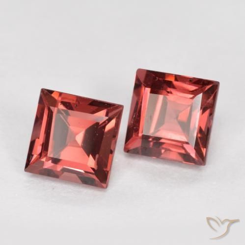 1.07 ct natürliche tiefrot Pyrop-Granat-Edelsteine, Quadrat, VS