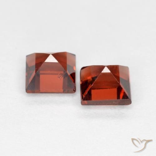 1.09 ct natürliche Mittelrot Pyrop-Granat-Edelsteine, Quadrat, VS