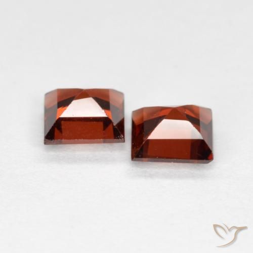 0.90 ct natürliche Hellrot Pyrop-Granat-Edelsteine, Quadrat, VS