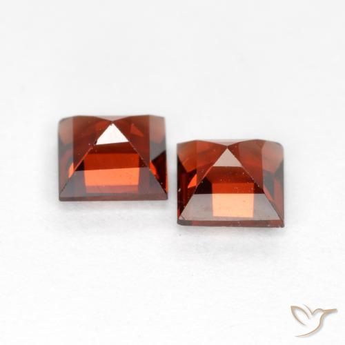 0.91 ct natürliche Hellrot Pyrop-Granat-Edelsteine, Quadrat, VS