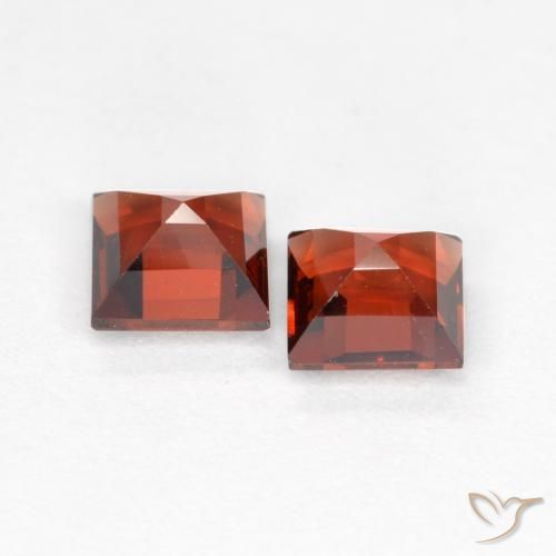 0.94 ct natürliche Johannisbeere Rot Pyrop-Granat-Edelsteine, Quadrat, VS