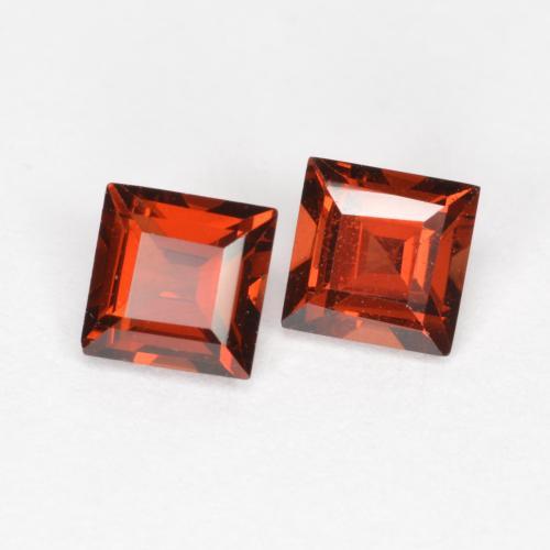 0,92 ct natürliche roter Pyrop-Edelsteine, Quadrat, VS