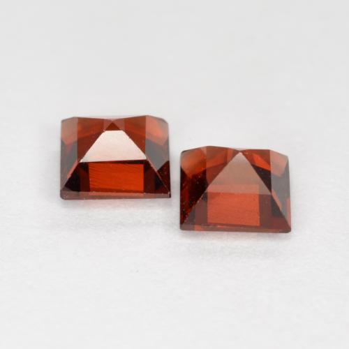 0,92 ct natürliche roter Pyrop-Edelsteine, Quadrat, VS