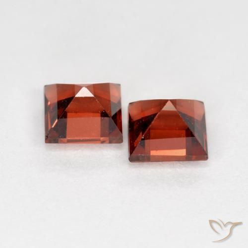 0.97 ct natürliche Johannisbeere Rot Pyrop-Granat-Edelsteine, Quadrat, VS