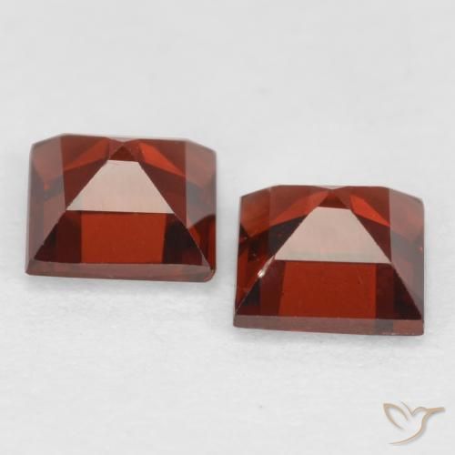 0.91 ct natürliche Sangria Rot Pyrop-Granat-Edelsteine, Quadrat, VS