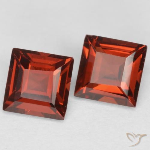 0.90 ct natürliche Sangria Rot Pyrop-Granat-Edelsteine, Quadrat, VS