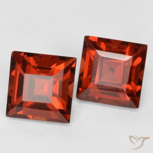 0.98 ct natürliche Sangria Rot Pyrop-Granat-Edelsteine, Quadrat, VS