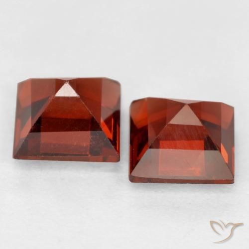 0.98 ct natürliche Sangria Rot Pyrop-Granat-Edelsteine, Quadrat, VS