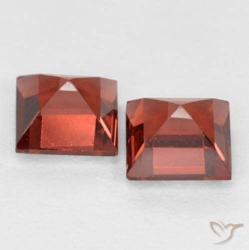 0.89 ct natürliche Mittelrot Pyrop-Granat-Edelsteine, Quadrat, VS
