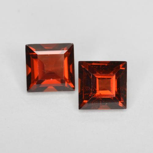 0,89 ct natürliche roter Pyrop-Edelsteine, Quadrat, VS