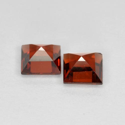 0,89 ct natürliche roter Pyrop-Edelsteine, Quadrat, VS