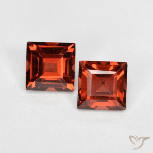 0.99 ct natürliche Mittelrot Pyrop-Granat-Edelsteine, Quadrat, VS
