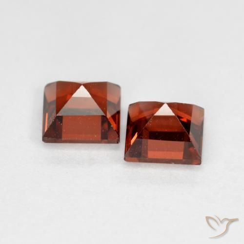0.99 ct natürliche Mittelrot Pyrop-Granat-Edelsteine, Quadrat, VS