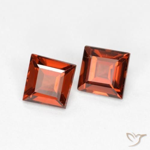 0.88 ct natürliche tiefrot Pyrop-Granat-Edelsteine, Quadrat, VS