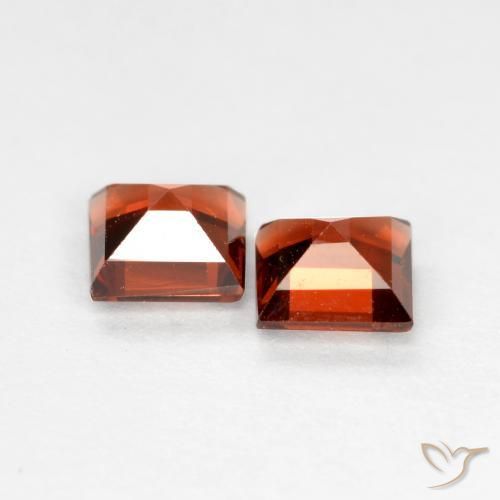 0.88 ct natürliche tiefrot Pyrop-Granat-Edelsteine, Quadrat, VS
