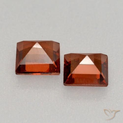 0.88 ct natürliche Mittelrot Pyrop-Granat-Edelsteine, Quadrat, VS
