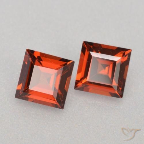 0,85 ct natürliche roter Pyrop-Edelsteine, Quadrat, VS