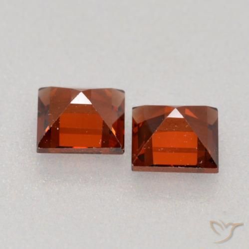 0,85 ct natürliche roter Pyrop-Edelsteine, Quadrat, VS