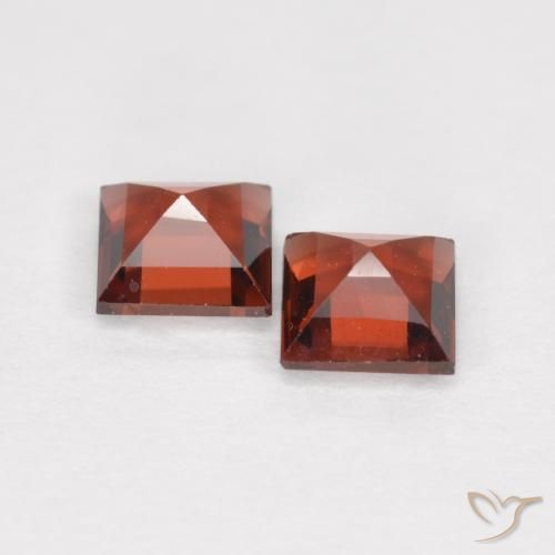 0.90 ct natürliche Scharlachrot Pyrop-Granat-Edelsteine, Quadrat, VS