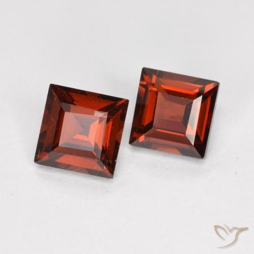 0.94 ct natürliche Mittelrot Pyrop-Granat-Edelsteine, Quadrat, VS