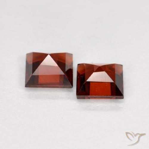 0.94 ct natürliche Mittelrot Pyrop-Granat-Edelsteine, Quadrat, VS