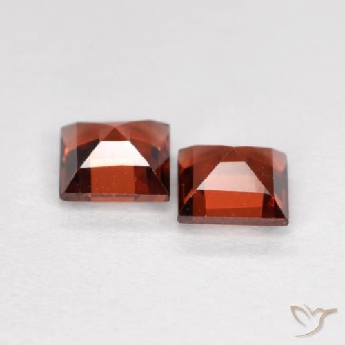 0.90 ct natürliche Mittelrot Pyrop-Granat-Edelsteine, Quadrat, VS