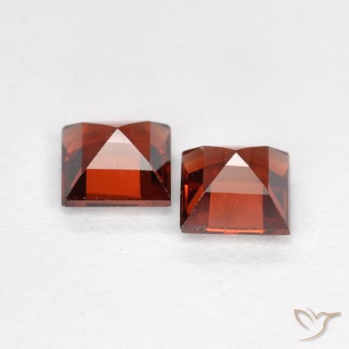0.96 ct natürliche Hellrot Pyrop-Granat-Edelsteine, Quadrat, VS