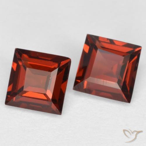0.85 ct natürliche Sangria Rot Pyrop-Granat-Edelsteine, Quadrat, VS