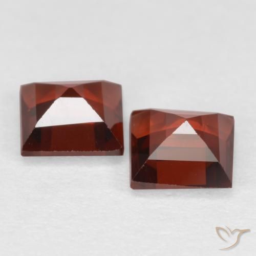 0.85 ct natürliche Sangria Rot Pyrop-Granat-Edelsteine, Quadrat, VS