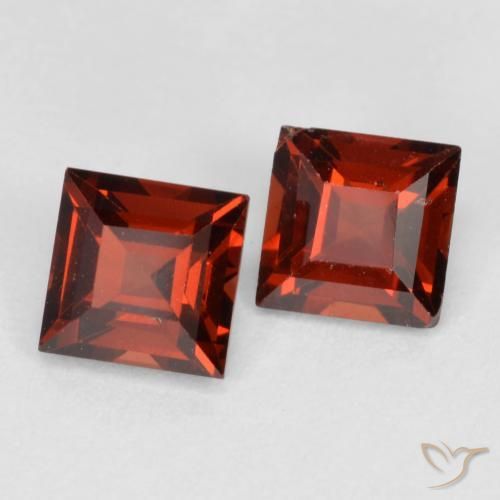 0.97 ct natürliche Sangria Rot Pyrop-Granat-Edelsteine, Quadrat, VS
