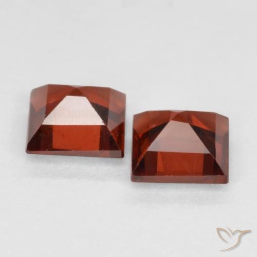 0.91 ct natürliche Johannisbeere Rot Pyrop-Granat-Edelsteine, Quadrat, VS