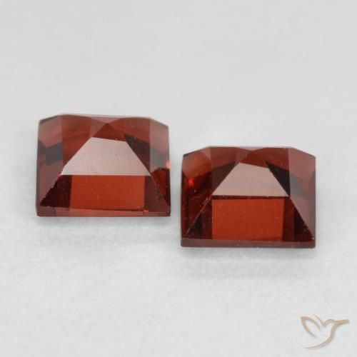 0.93 ct natürliche Scharlachrot Pyrop-Granat-Edelsteine, Quadrat, VS