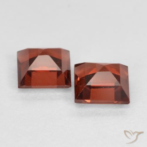 0.87 ct natürliche Mittelrot Pyrop-Granat-Edelsteine, Quadrat, VS