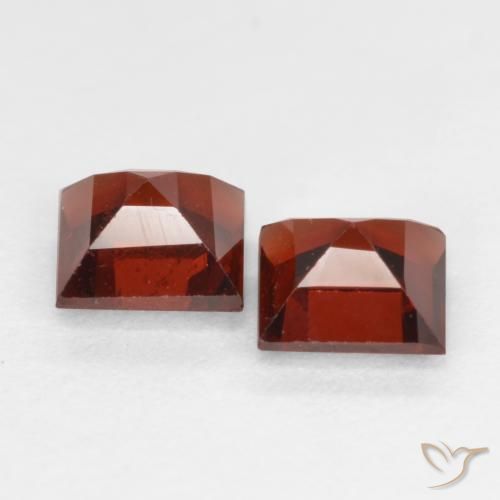 0.92 ct natürliche tiefrot Pyrop-Granat-Edelsteine, Quadrat, VS