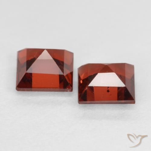 0.89 ct natürliche Mittelrot Pyrop-Granat-Edelsteine, Quadrat, VS