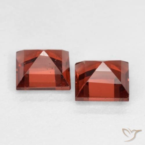 0.90 ct natürliche Hellrot Pyrop-Granat-Edelsteine, Quadrat, VS